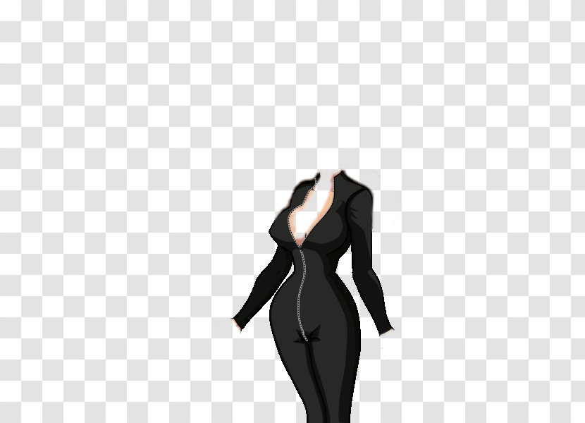 Shoulder Dress Silhouette Black M - Watercolor Transparent PNG