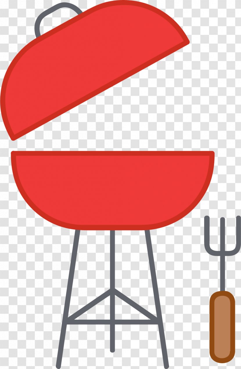 Churrasco Barbecue Skewer Chair - Red - Outdoor Transparent PNG