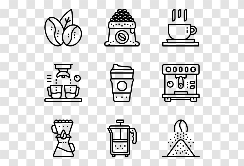 Icon Design Download Clip Art - Black - Coffee Pack Transparent PNG