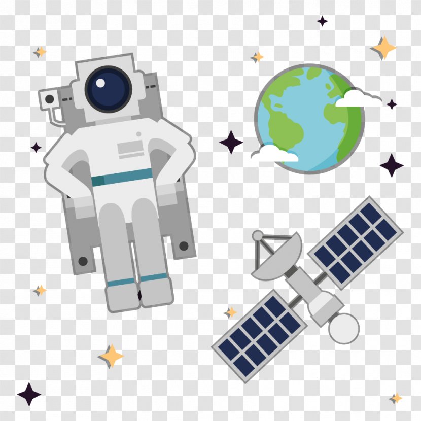 Astronaut Outer Space - Station - Astronauts In Vector Material Transparent PNG