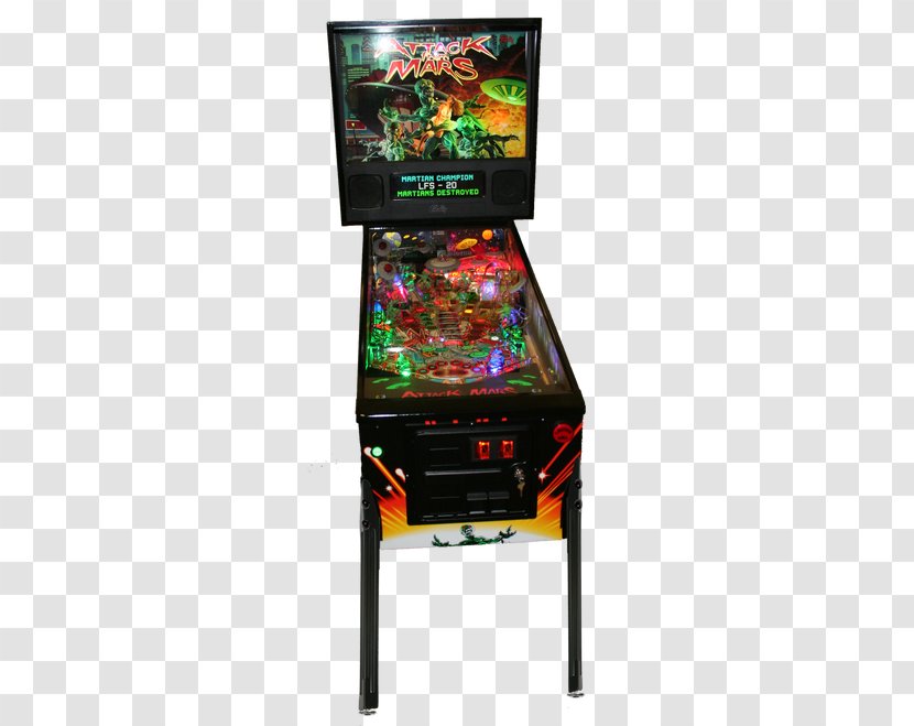 Pinball Arcade Game Attack From Mars Stern Electronics, Inc. Data East - Amusement - AttackS! Transparent PNG