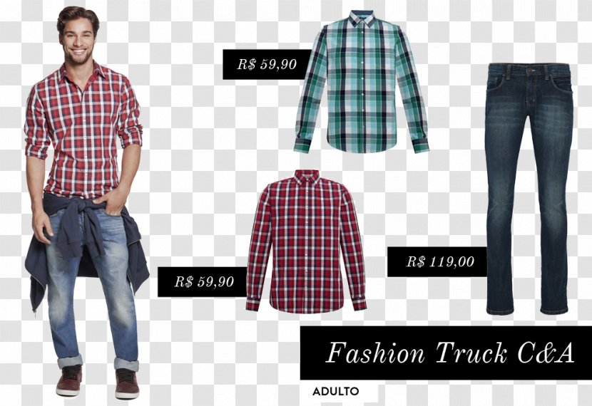 Tartan Jeans Fashion Clothing Adulto - Dress Transparent PNG