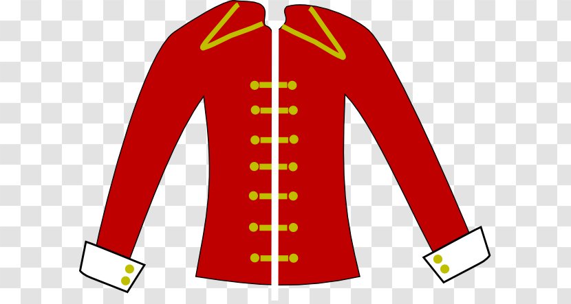 Red Coat Jacket Clip Art - Picture Of A Transparent PNG