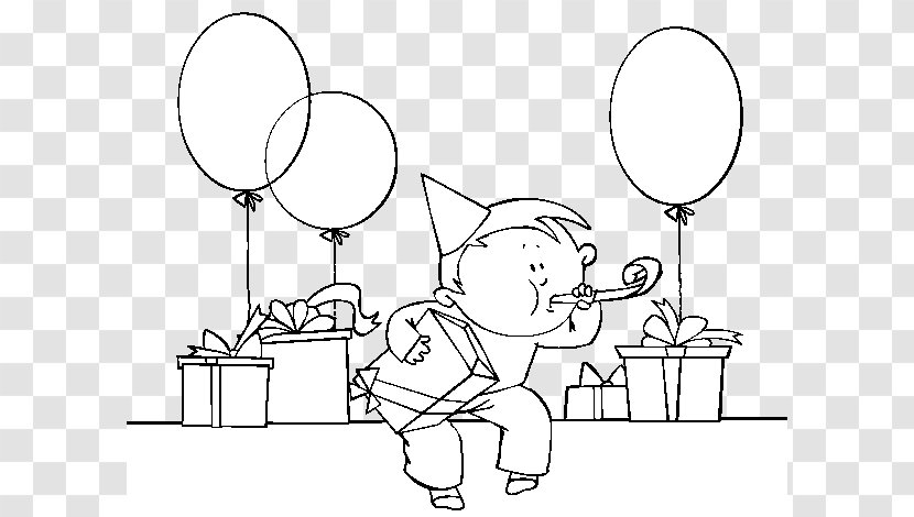 Drawing Party Coloring Book Birthday Image - Silhouette Transparent PNG