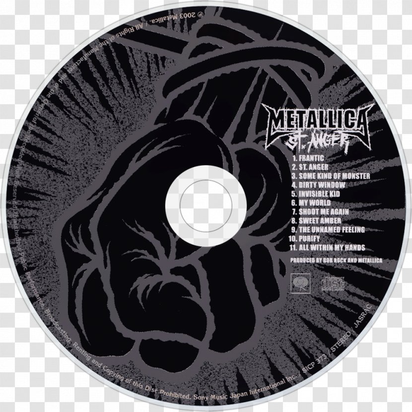 Compact Disc Metallica St. Anger Reload Album - Watercolor Transparent PNG