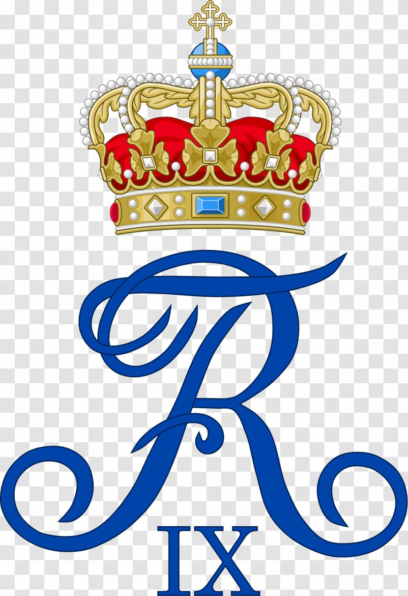Danish Royal Family Cypher Crown Regalia Monogram - Area - Symbol Transparent PNG
