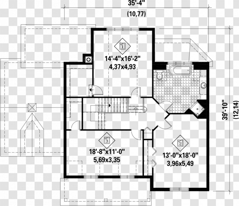 Floor Plan Paper Pattern - Monochrome - Design Transparent PNG
