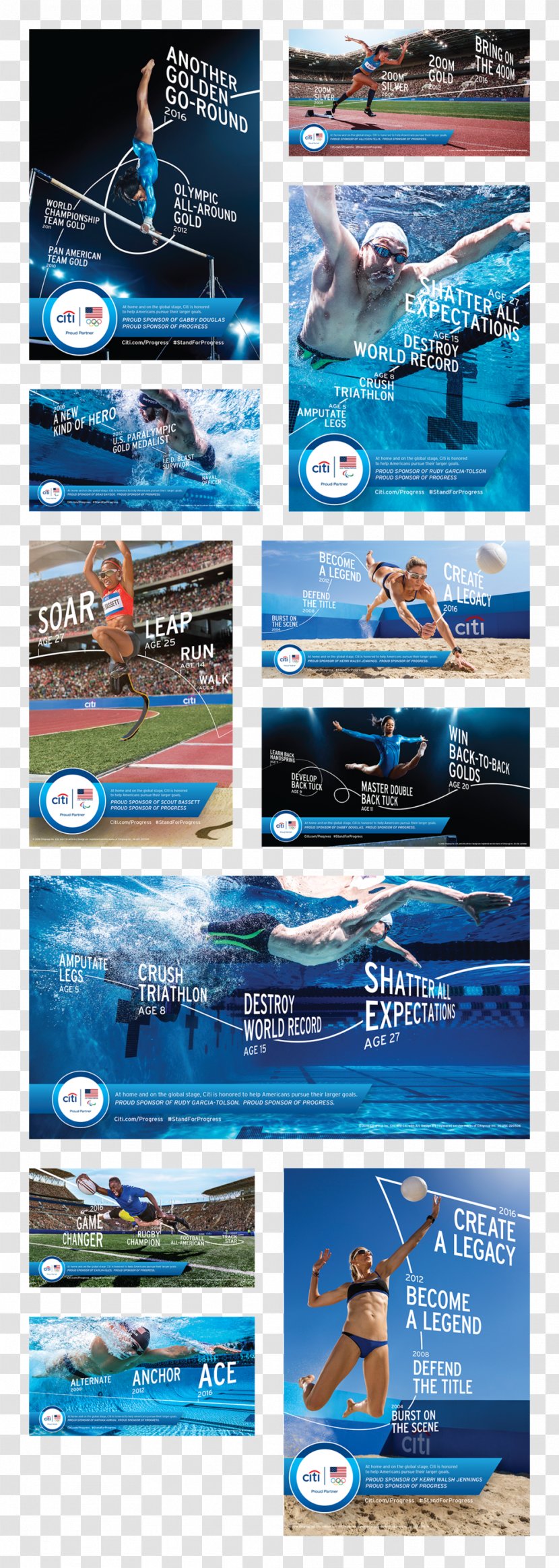 Business Citibank Sport Athlete Brand - Brochure Transparent PNG