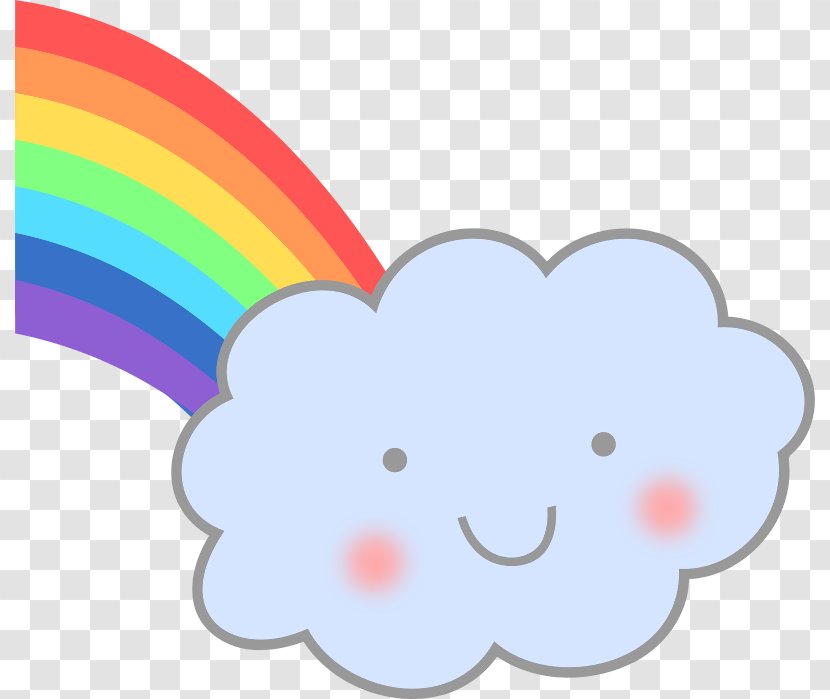 Cloud Rain Clip Art - Cartoon - Rainbow Transparent PNG