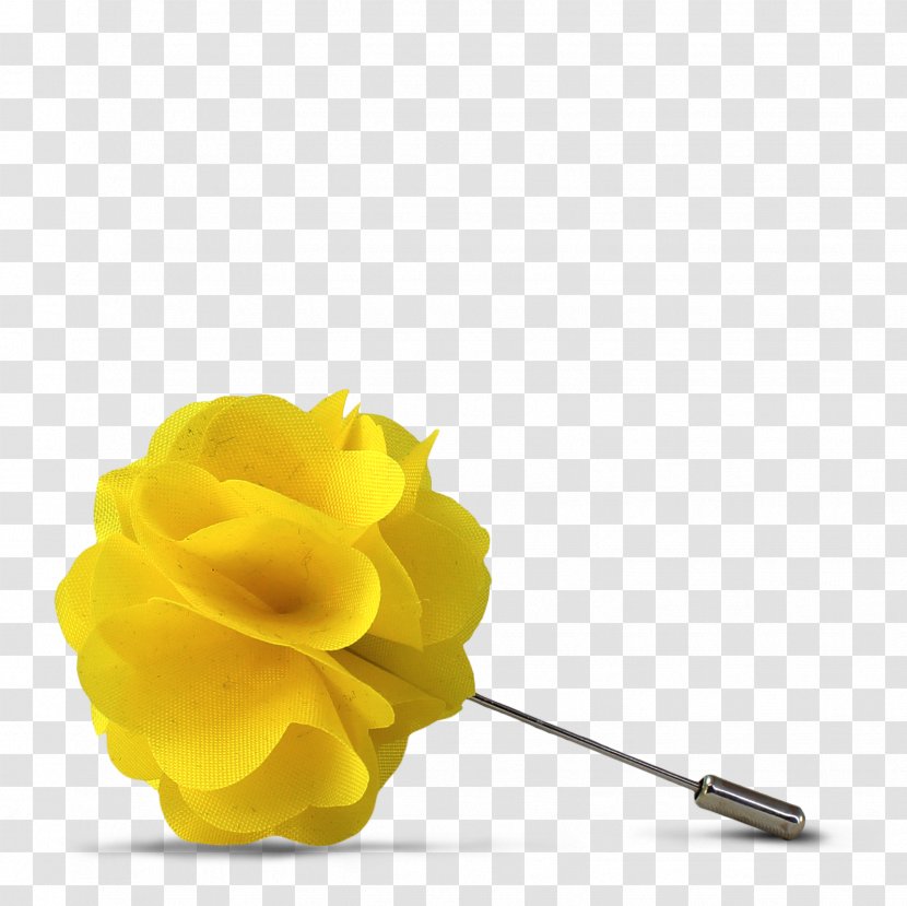 Cut Flowers Lapel Petal Yellow - Rose Family - Flower Transparent PNG