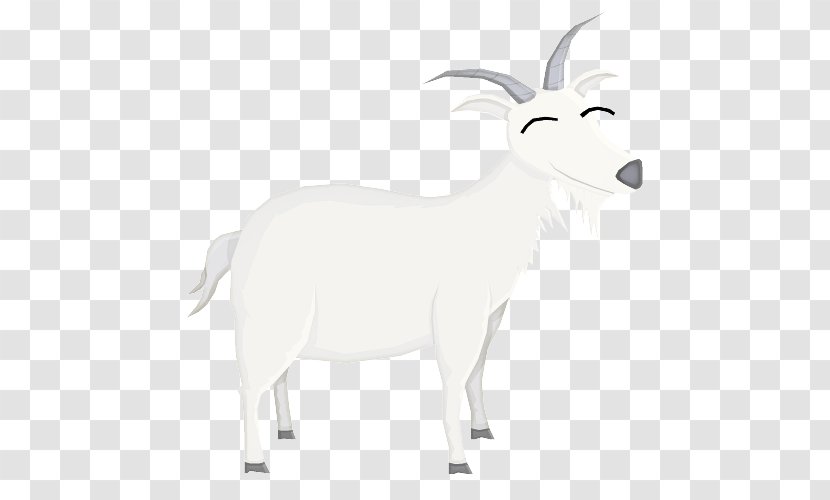 Goat Cartoon - Cowgoat Family - Animal Figure Horn Transparent PNG