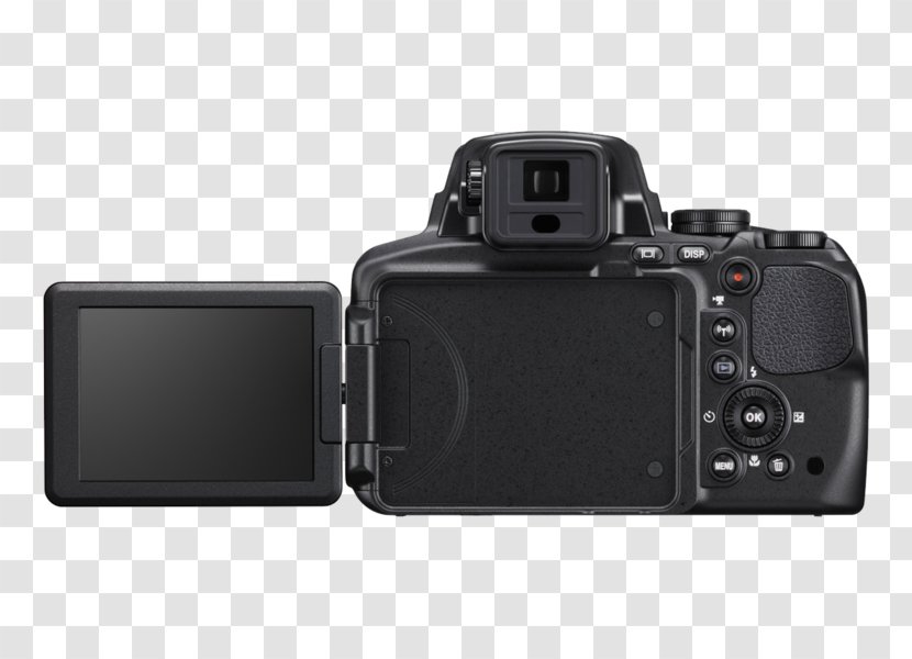 Point-and-shoot Camera Nikon Coolpix P900 16MP 83X Super Zoom 4K Wi-Fi GPS Digital 16.0 MP Compact - Lens - Black LensCamera Transparent PNG