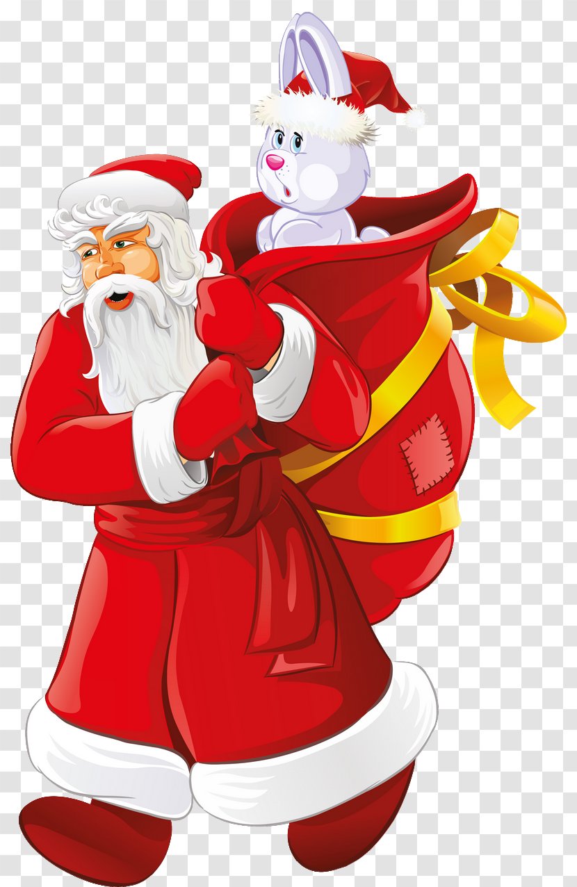 Santa Claus Ded Moroz Snegurochka Christmas Day Vector Graphics Transparent PNG