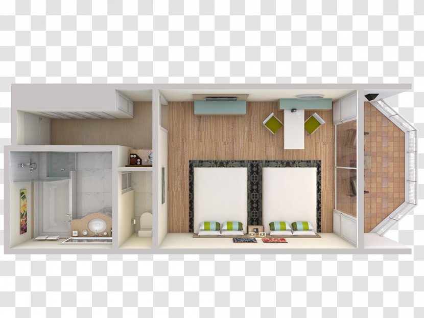 3D Floor Plan Room House - Window Transparent PNG