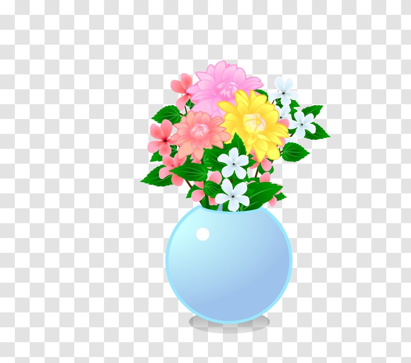 Cartoon Vase - Petal - Beautiful Transparent PNG