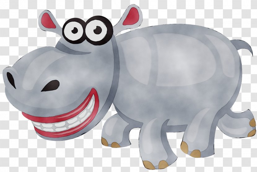 Hippopotamus Rhinoceros Cartoon Post Cards - Greeting Note - Video Transparent PNG