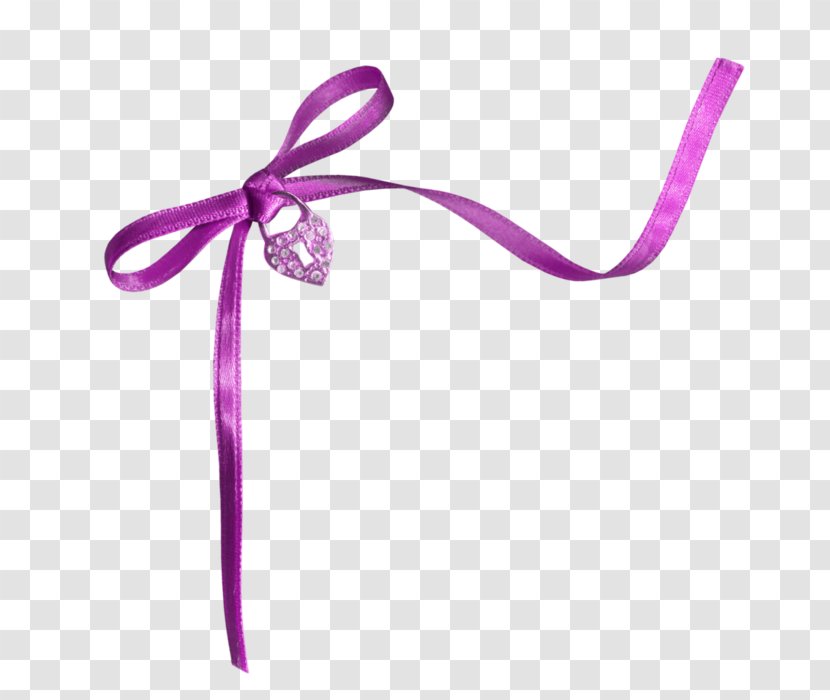 Knot Ribbon Clip Art Image - Lilac Transparent PNG