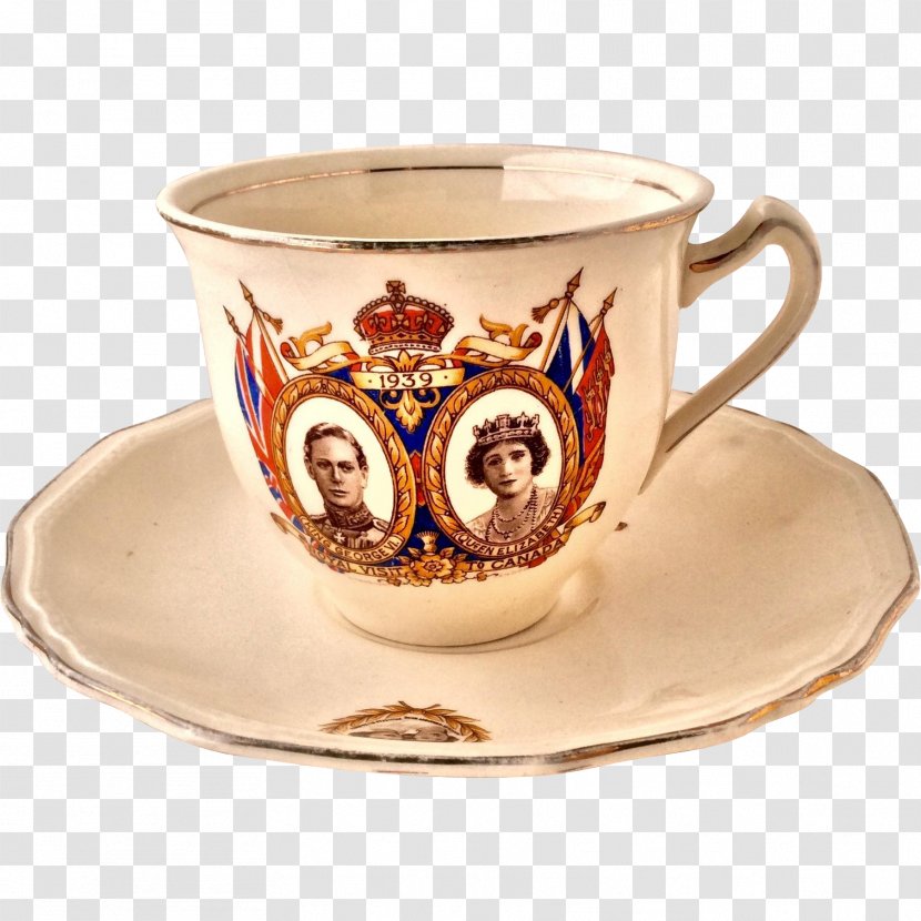 Saucer Tableware Teacup Coffee Cup Mug - Marigold Transparent PNG