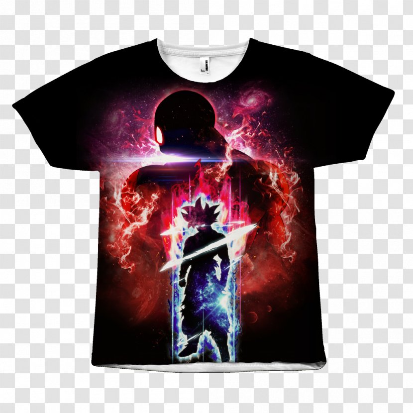 Goku T-shirt Hoodie Majin Buu Vegeta - Neck Transparent PNG