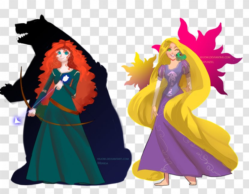 Rapunzel Merida Elsa Anna Disney Princess - Costume Design Transparent PNG