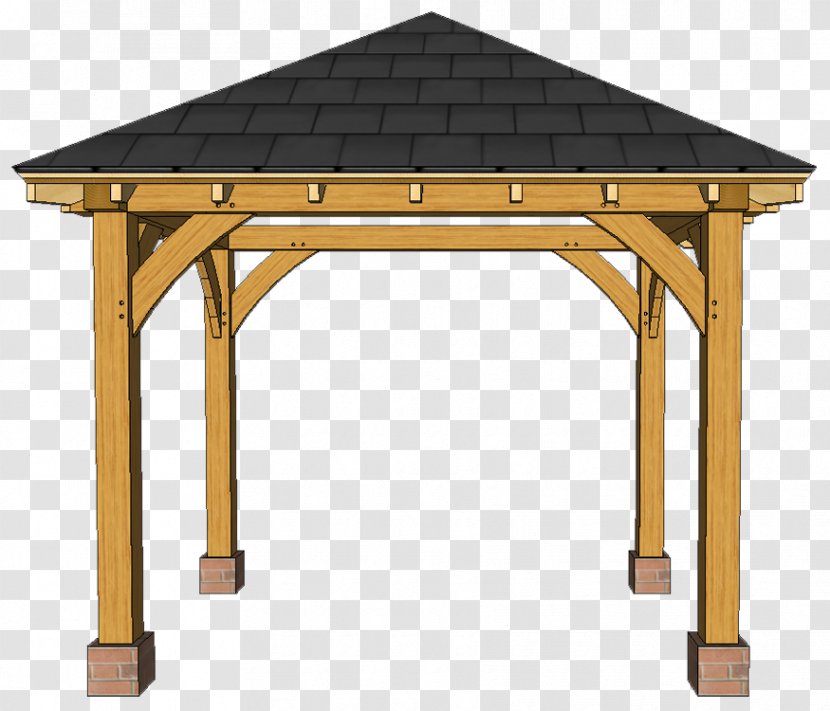 Table Gazebo Pergola Porch Hip Roof - Pavilion Transparent PNG
