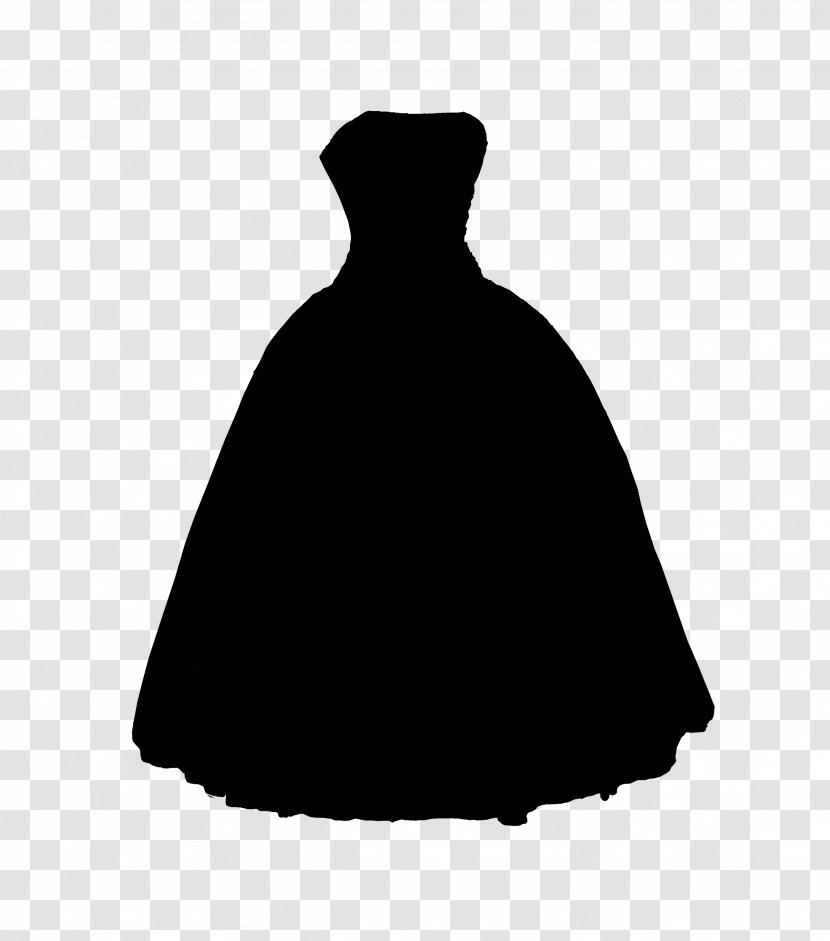 Dress Neck Silhouette Black M - Little Transparent PNG