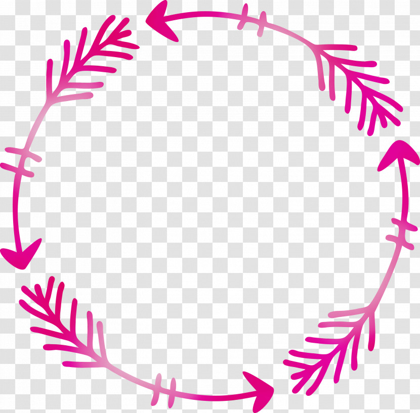 Pink Magenta Circle Line Transparent PNG