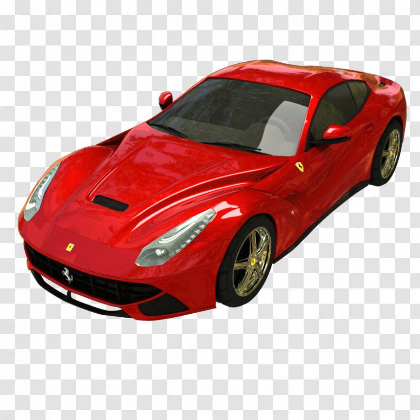 Sports Car Enzo Ferrari F12 - Supercar Transparent PNG
