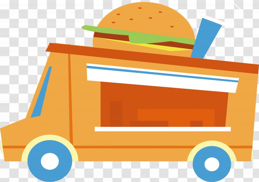 Hamburger Burger Shop Fast Food French Fries - Car - Retro Transparent PNG