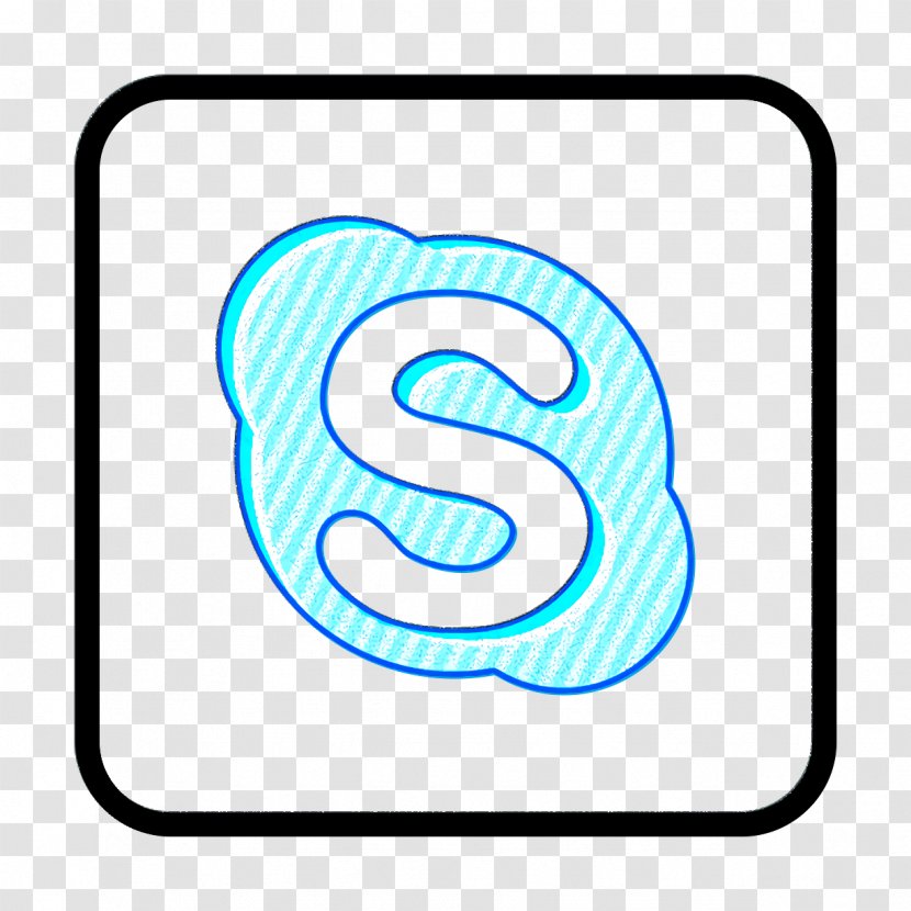 Social Media Icon - Skype - Symbol Electric Blue Transparent PNG