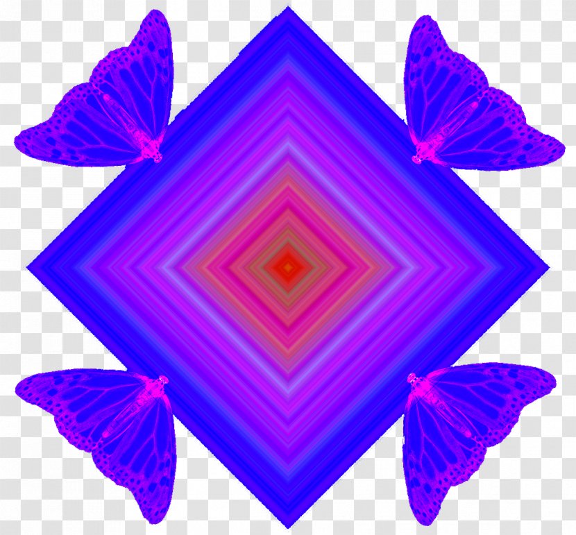Butterfly Blue Purple Pattern - Petal Transparent PNG