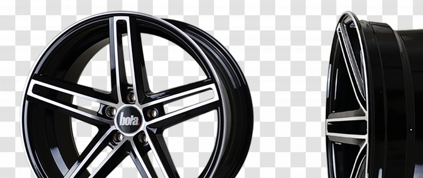 Alloy Wheel Car Volkswagen Tire Audi - Black And White Transparent PNG