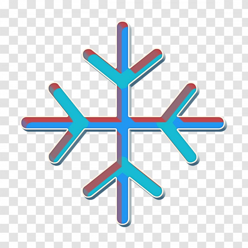 Flake Icon Forecast Snowflake - Weather - Symbol Electric Blue Transparent PNG
