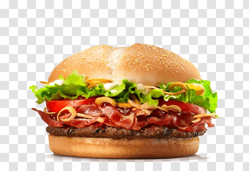 Whopper Steak Burger Big King Hamburger Chophouse Restaurant - Bacon Sandwich Transparent PNG
