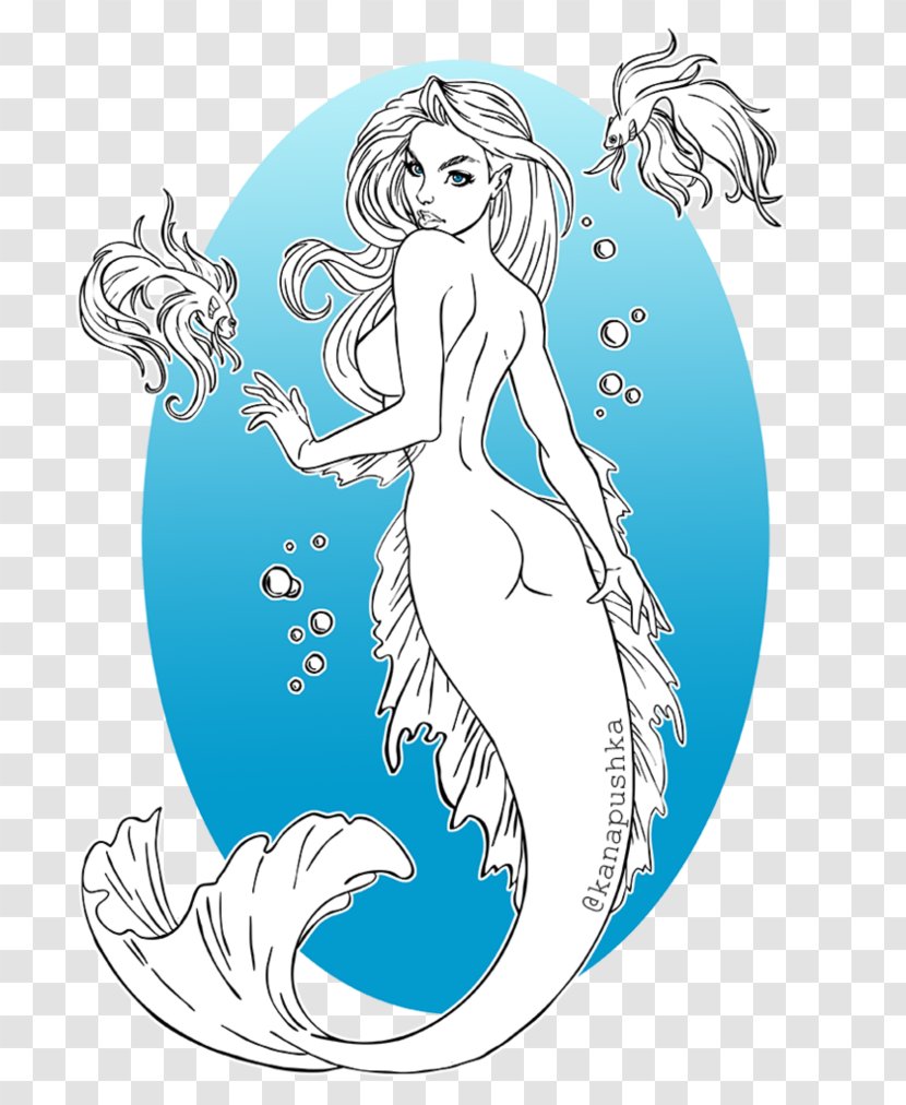 DeviantArt Illustration Artist Drawing - Fish - Underwater Love Mermaids Transparent PNG