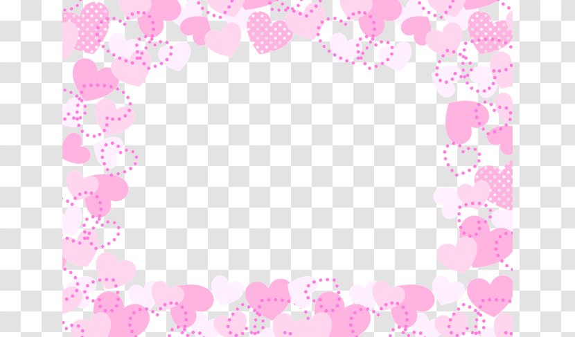Petal Heart Pattern - Point - Pink Transparent PNG