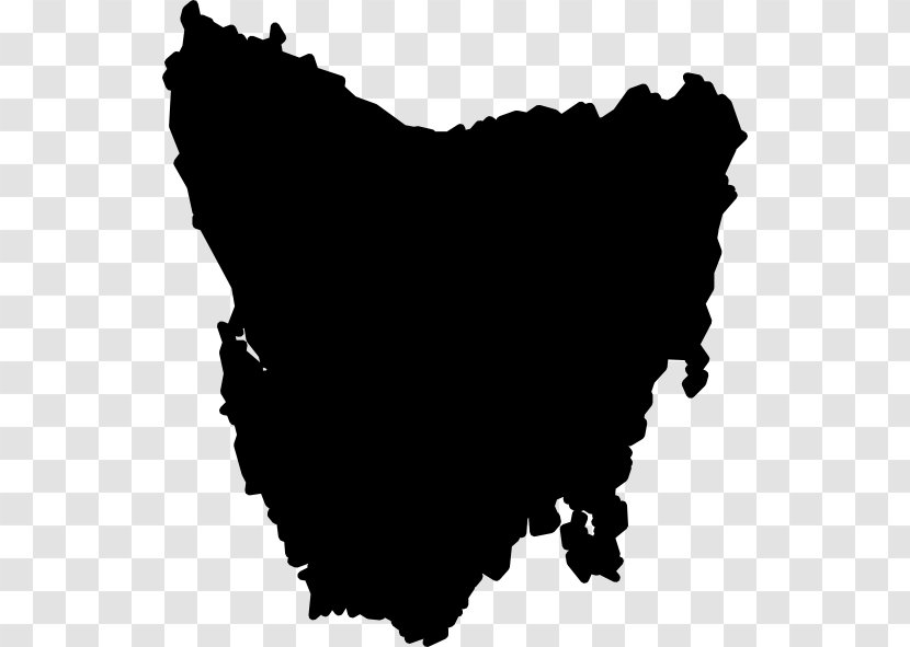 Tasmania Clip Art - Black And White - Australia Transparent PNG