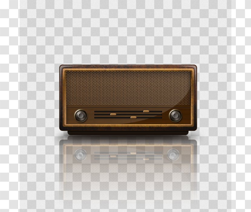 Download - Electronic Device - Antique Radio PSD Material Transparent PNG