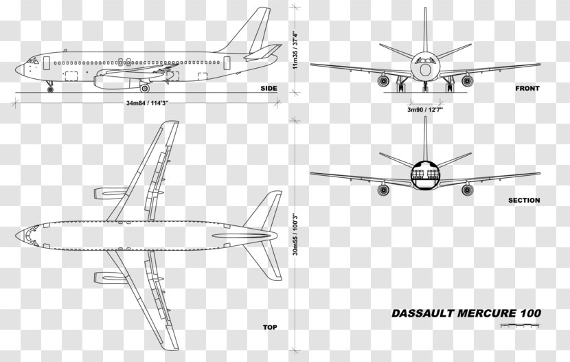 Aesthetics Airplane Line Art Aircraft - Artwork Transparent PNG