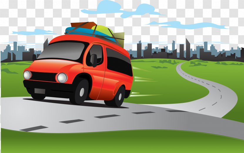 Travel Road Trip Baggage Suitcase - Country Vector Transparent PNG