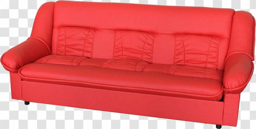 Couch Sofa Bed Furniture Divan - Product Design - Red Image Transparent PNG
