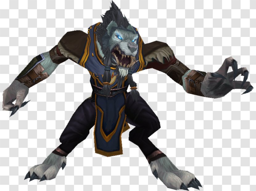 World Of Warcraft Worgen Lord Fiction - Action Toy Figures Transparent PNG