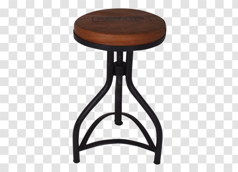 Bar Stool Chair Leather Wood - Furniture Transparent PNG