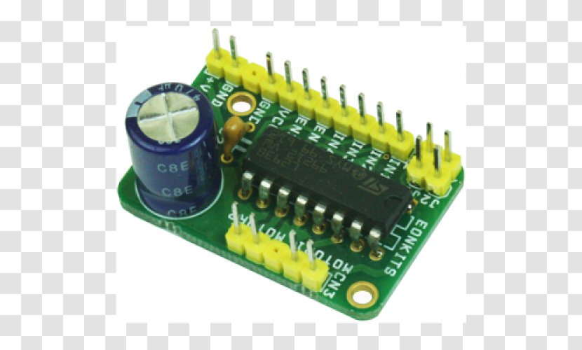Microcontroller Electric Motor Electronic Component Electronics H Bridge Transparent PNG