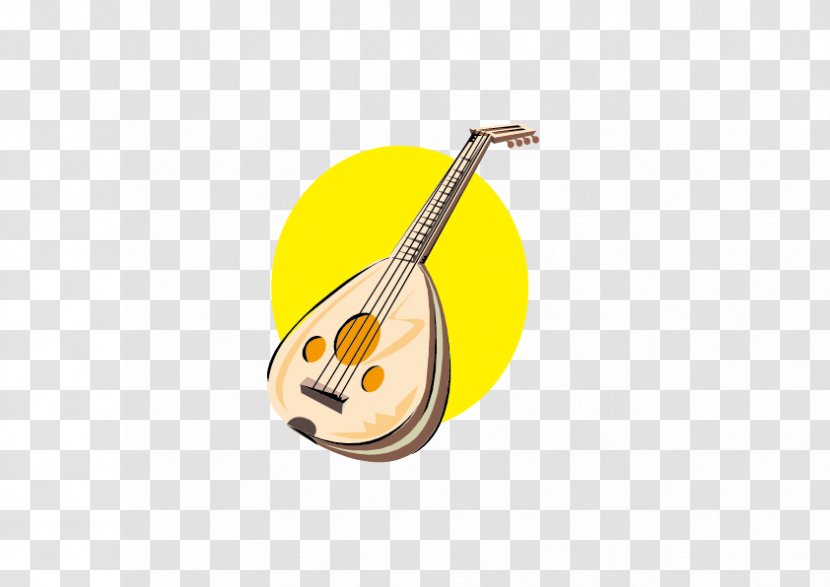 Yellow Violin - Drawing - Floating Transparent PNG