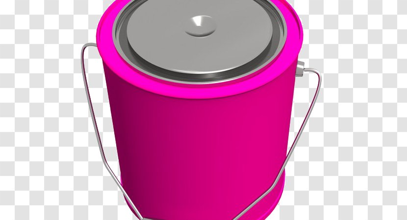 Purple Bucket - Lid - Metal Buckets Transparent PNG