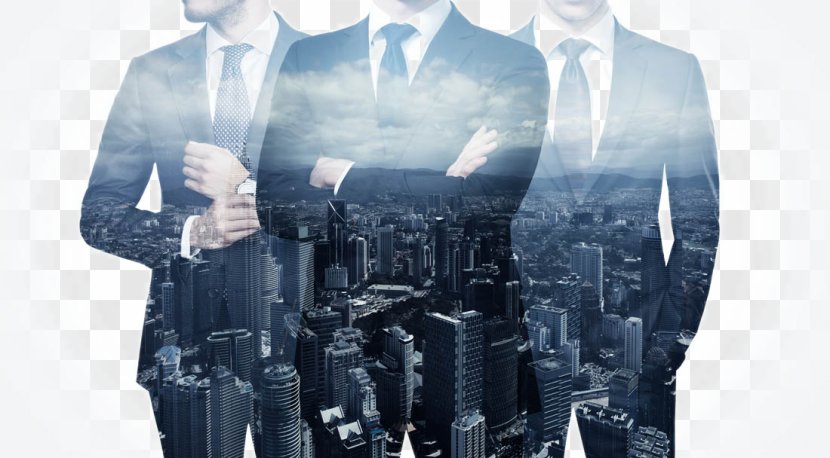 Suit Stock Photography Multiple Exposure - Bigstock - Business People And City Views Transparent PNG