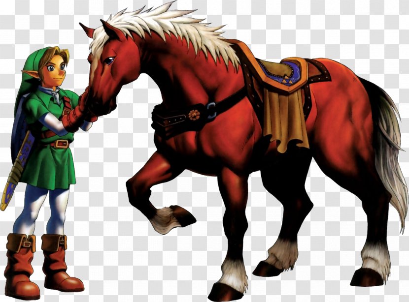 The Legend Of Zelda: Ocarina Time Breath Wild Link Princess Zelda Ganon - Livestock - Horse Transparent PNG