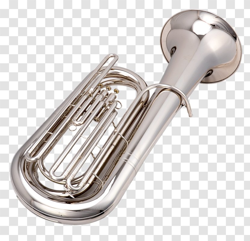 Saxhorn Tuba Musical Instrument - Flower - Physical Silver Queen Transparent PNG