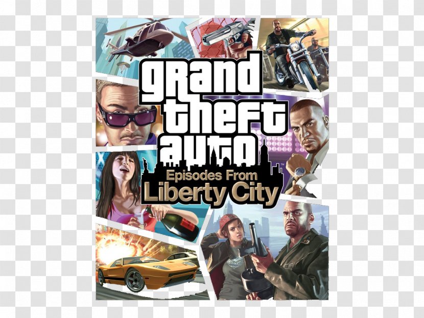 Grand Theft Auto: Episodes From Liberty City Xbox 360 Game Graphic Design - Auto Stories - Text Transparent PNG